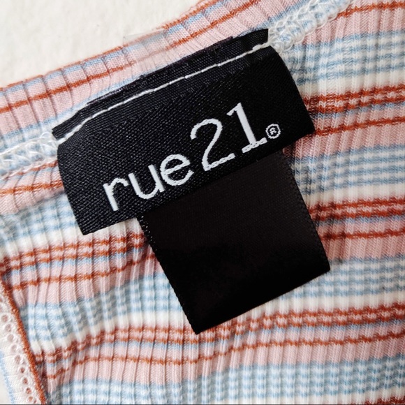 Sale! 3/$15 Rue21 Striped Ribbed Tank Top - Picture 3 of 3